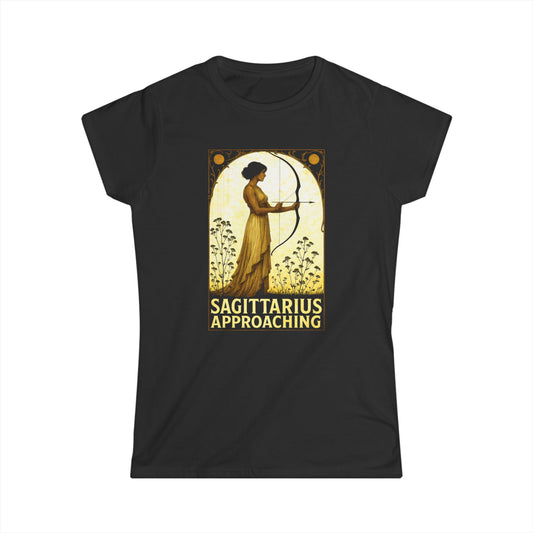Sagittarius Approaching Women's Tee - Astrology T-Shirt, Horoscope Gift, Zodiac Apparel, Celestial Fashion, Birthday Gift