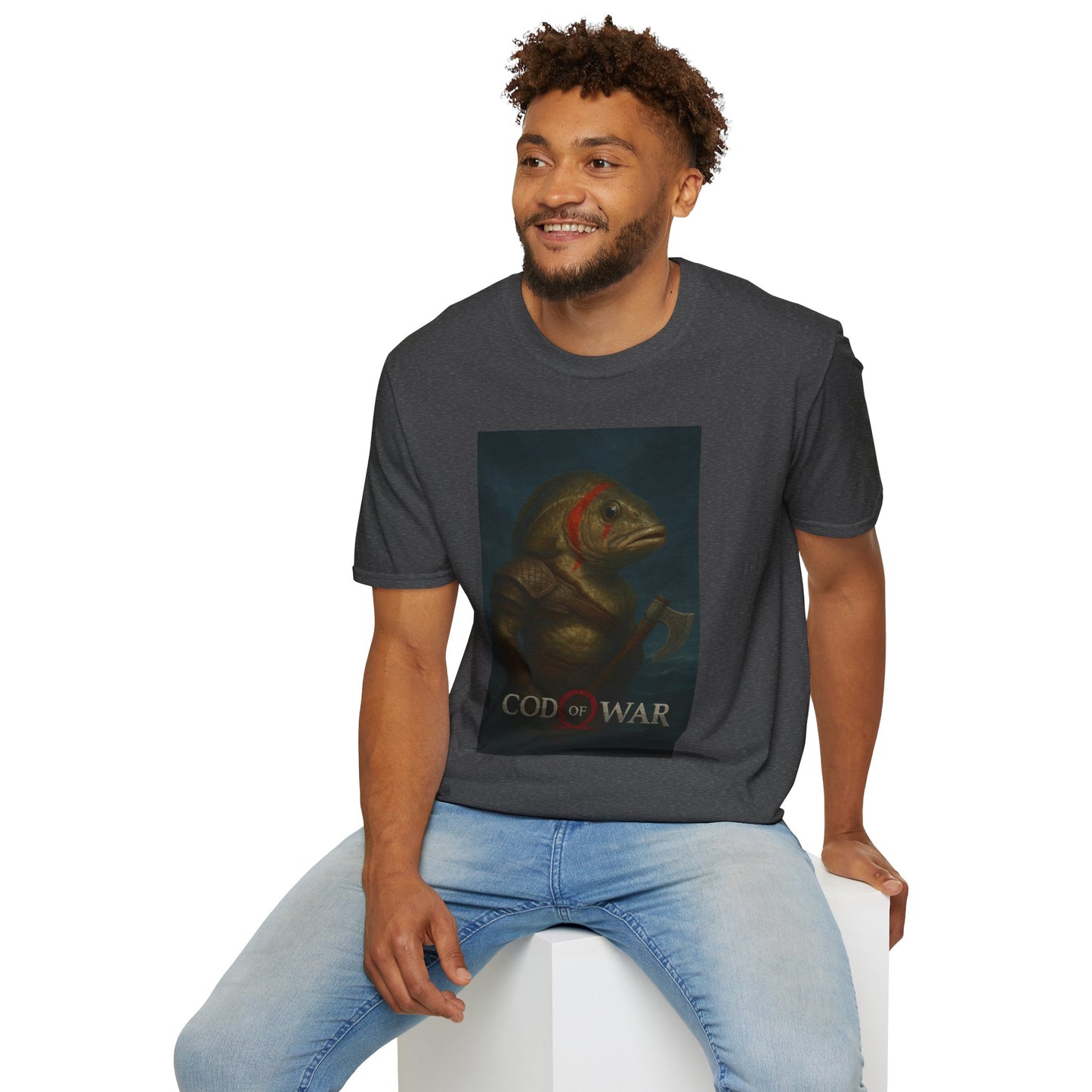 Cod of War Unisex Softstyle T-Shirt | Funny Gamer Tee, Unique Gift for Gamers, Casual Wear, Perfect for Birthdays, and Gaming Events
